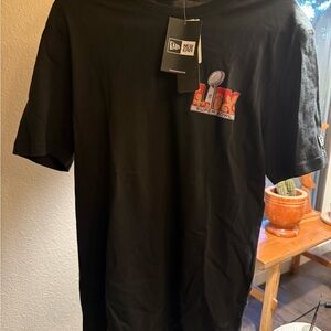 New Era Black Short Sleeve Tee SuperBowl LIX